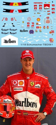 Decals per schumacher f1 - per,