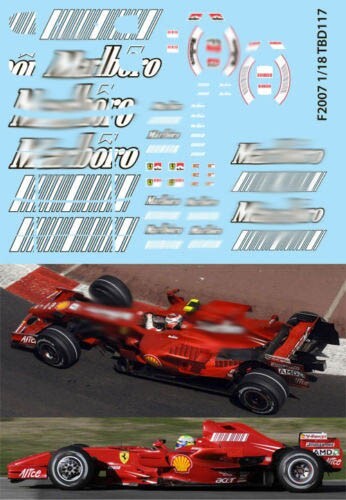 Decals per ferrari f1 -  decals,