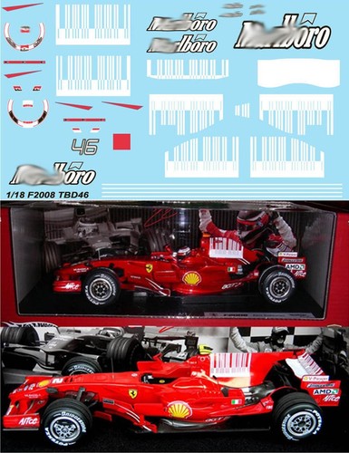 Decals per ferrari f2008 - per,