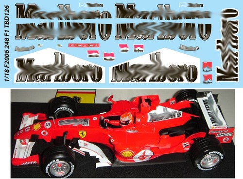 Decals per ferrari f - 1/18,